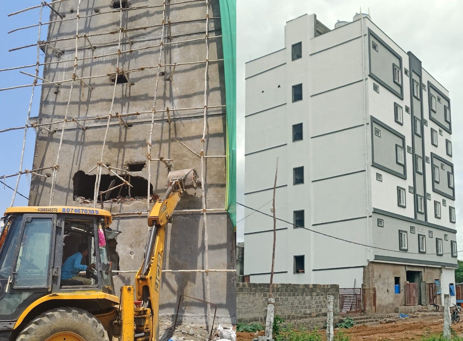 మేలో కూల్చారు.. ఇప్పుడు ఐదంతస్తుల భవనం! దుండిగల్‌లో చట్టానికి సవాల్