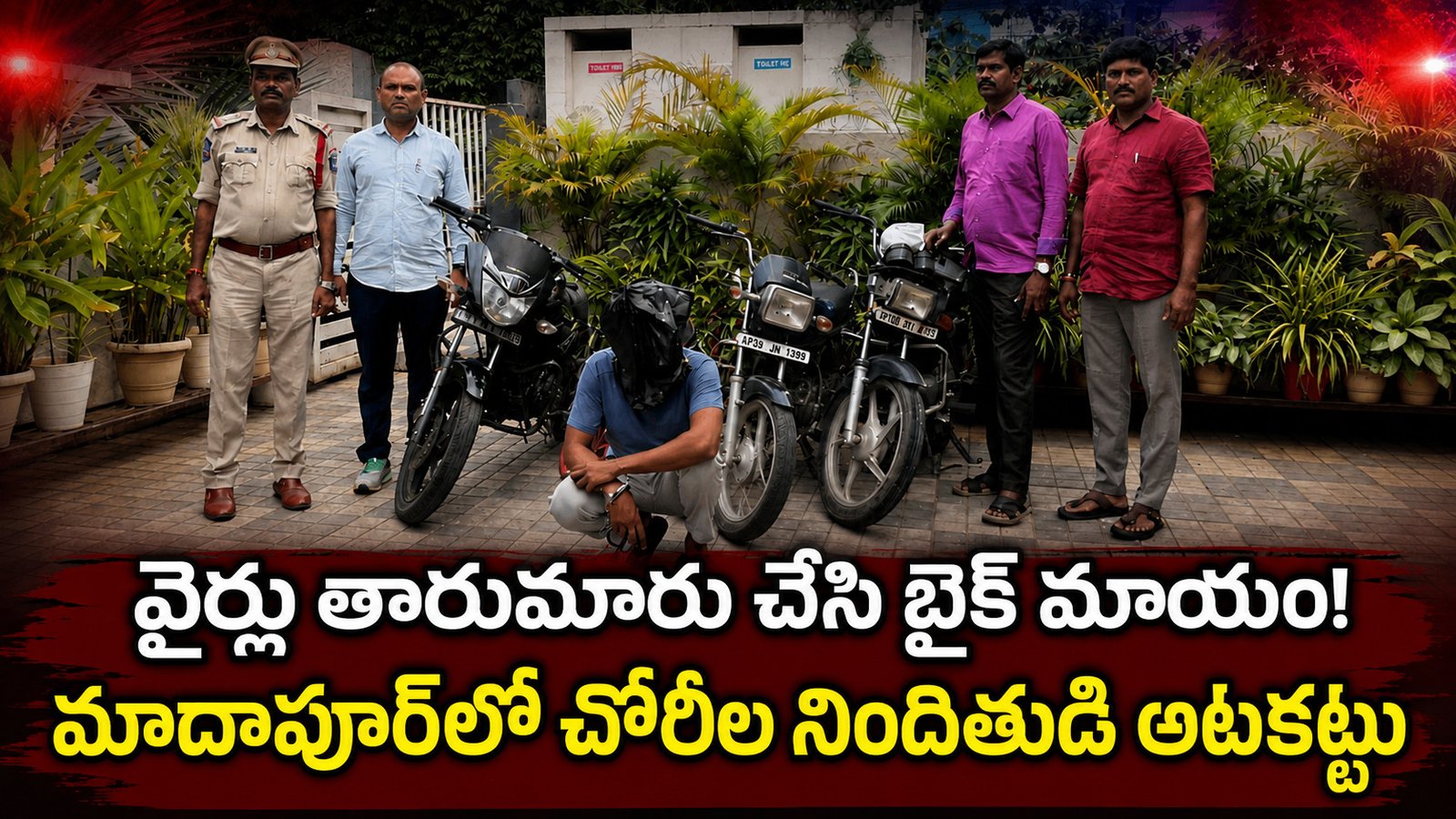 వైర్లు తారుమారు చేసి బైక్‌ మాయం!.. మాదాపూర్‌లో చోరీల నిందితుడి ఆటకట్టు