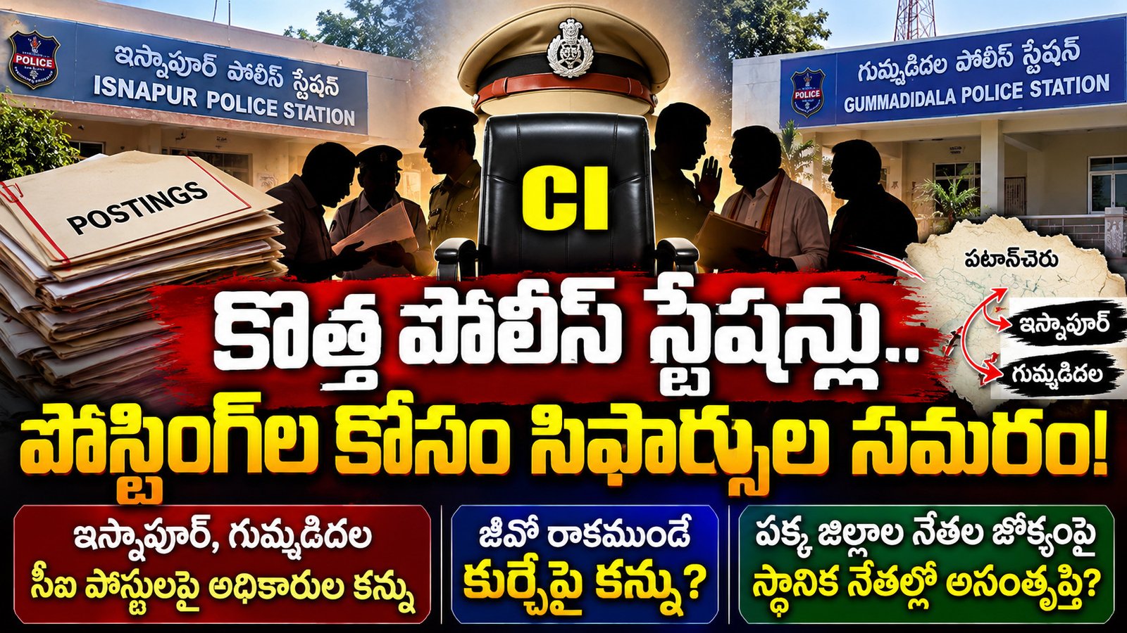 ఇస్నాపూర్ సీఐ కుర్చీకి ముందే పైరవీల పోరు!